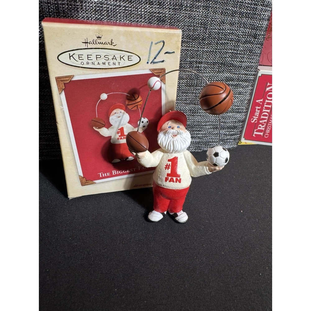 2002 Hallmark Ornament "THE BIGGEST FAN" Collection